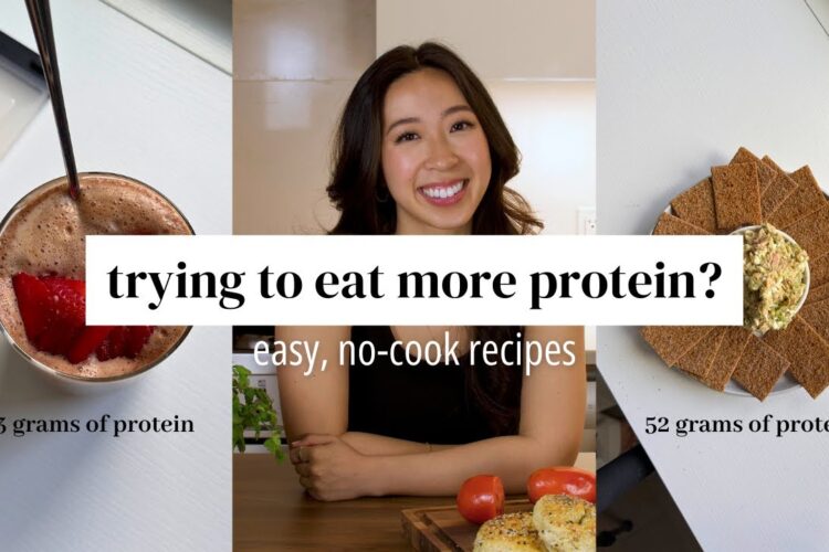 5 high protein snacks | DIETITIAN RECIPES | no protein powder needed options