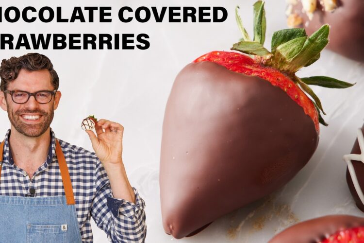 Easy Chocolate Covered Strawberries