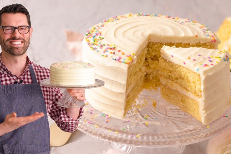 The Most AMAZING Vanilla Cake Recipe