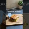 Viral 5 minute breakfast sandwich 🥪✨| #breakfastsandwich #easyrecipe #breakfastidea
