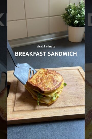 Viral 5 minute breakfast sandwich 🥪✨| #breakfastsandwich #easyrecipe #breakfastidea