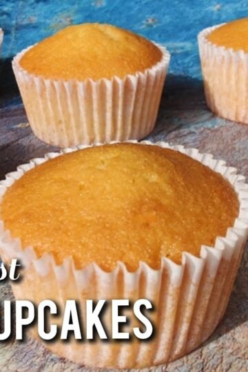 Vanilla Cupcakes Recipe Easy | How to make MOIST Vanilla Cupcakes | Sponge Cupcake Recipe