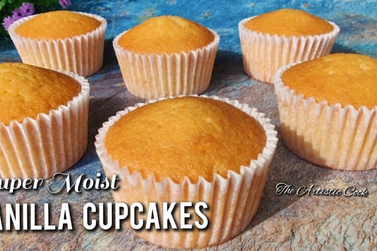 Vanilla Cupcakes Recipe Easy | How to make MOIST Vanilla Cupcakes | Sponge Cupcake Recipe