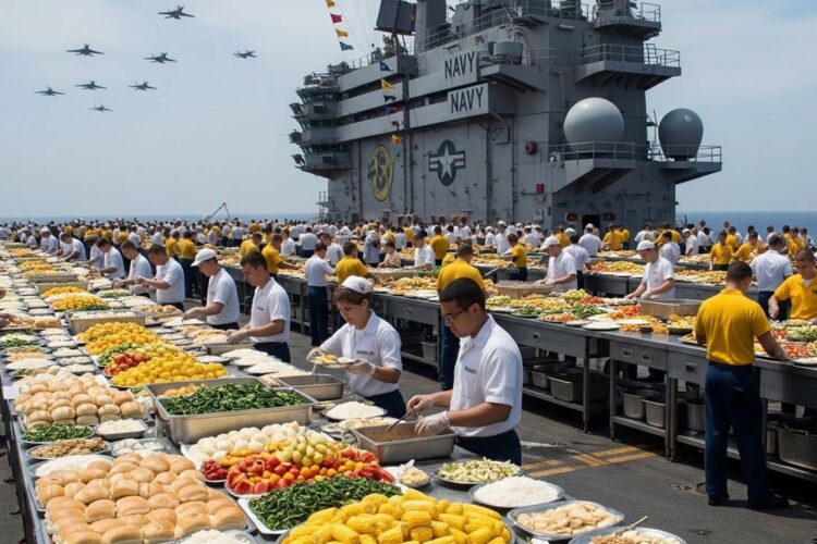 17,398 Meals a Day š„ The Insane Food Operation Aboard the USS Gerald R. Ford