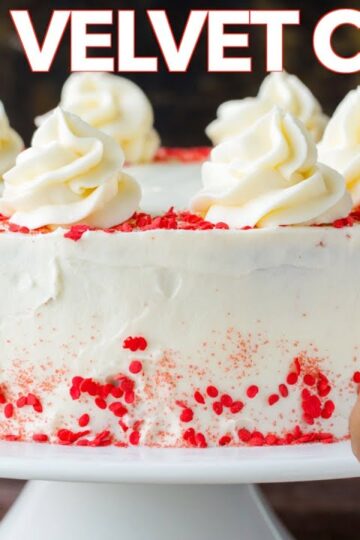 RED VELVET CAKE RECIPE with Cream Cheese Frosting