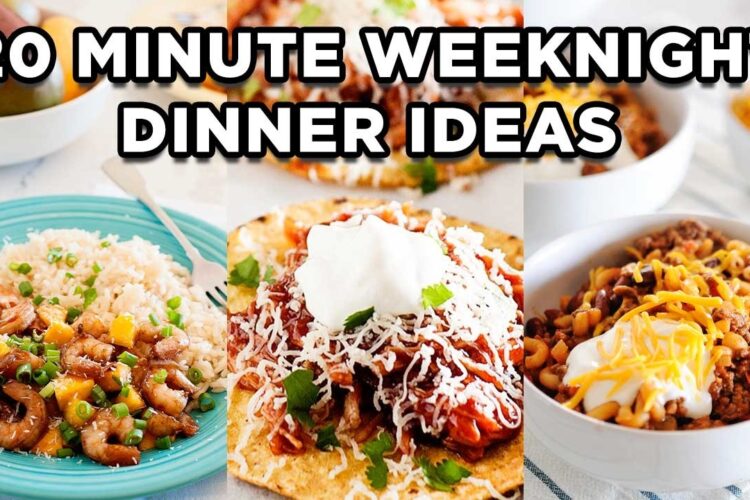 20 Minute Weeknight Dinner Ideas | Easy Family Dinner Recipes by MOMables