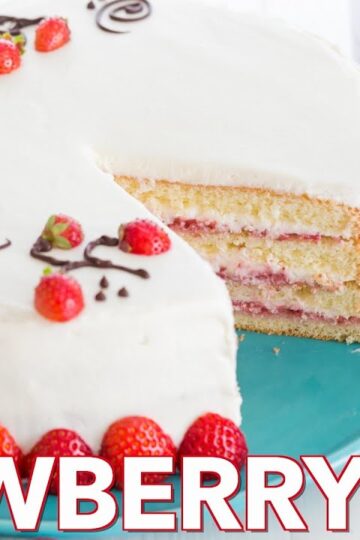 Strawberry Cake Recipe with Cream Cheese Frosting