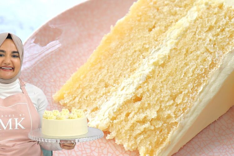 It took me months to perfect this VANILLA CAKE recipe! Soft fluffy vanilla cake