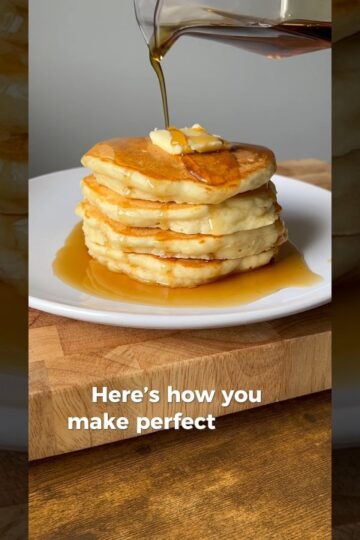 FLUFFY HOMEMADE PANCAKES🥞#pancake #recipe #food