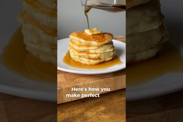 FLUFFY HOMEMADE PANCAKES🥞#pancake #recipe #food