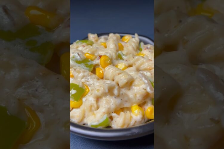 White sauce pasta #recipe  #whitesaucepasta #pastarecipe  #pasta #shorts #cooking