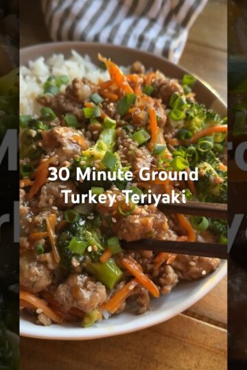 Ground Turkey Teriyaki — Link in description! #stirfry #dinner #dinnerrecipe