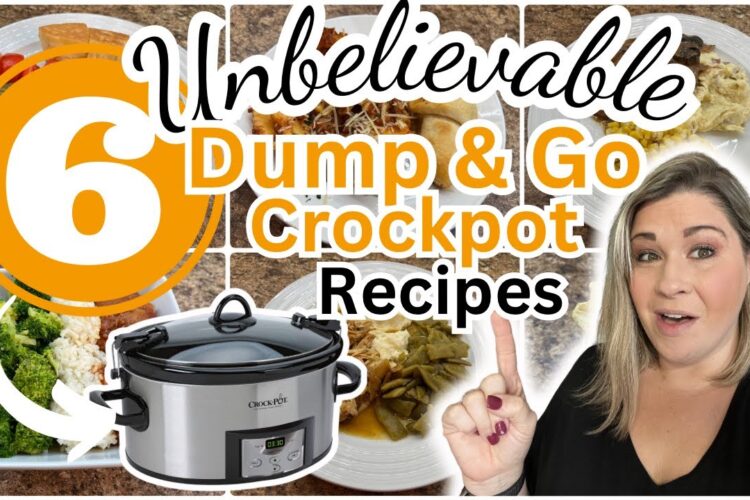 6 UNBELIEVABLE Dump & Go CROCKPOT Dinners that are SIMPLE and AMAZING!