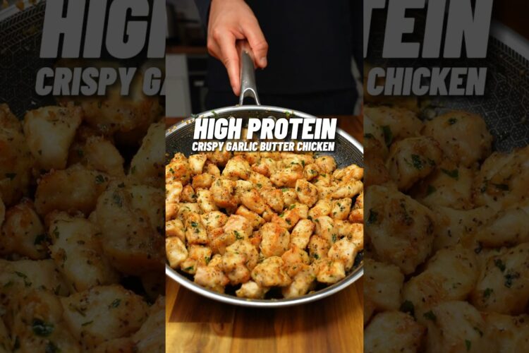 EASY & DELICIOUS Garlic Butter Chicken & Potatoes🔥🧄🍗 50g Protein! ONLY 525 calories!