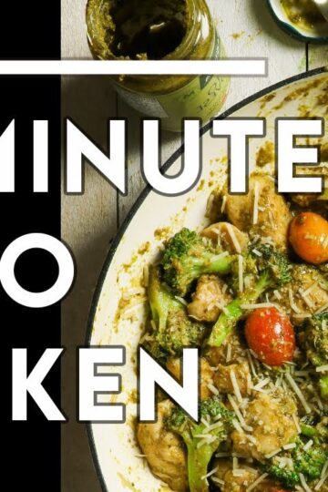 THE EASIEST 20-MINUTE KETO DINNER EVER - One-pot Pesto Chicken Skillet - CHEF MICHAEL