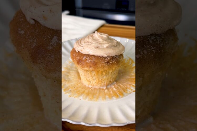 Churro Tres Leches Cupcakes Recipe #shorts