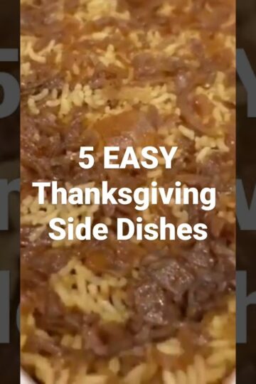 Need some side dishes for Thanksgiving? I'm sharing 5 easy ones with you!