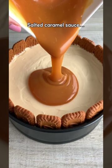 Salted Caramel Biscoff Cheesecake