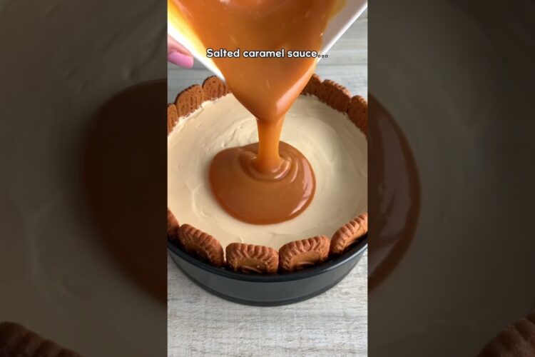 Salted Caramel Biscoff Cheesecake