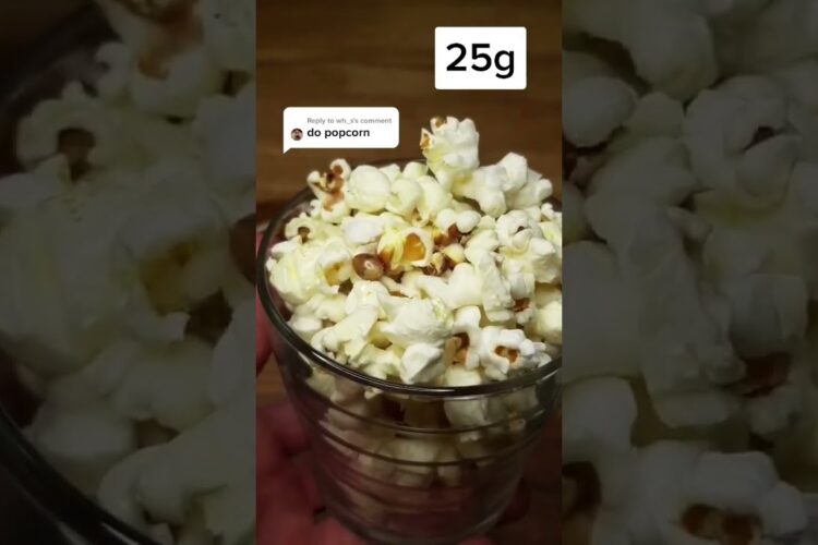 What 100 Calories of POPCORN Looks Like