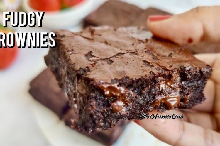 Brownies Recipe | Chocolate Brownie Recipe | Fudgy Brownies Recipe with Cocoa Powder
