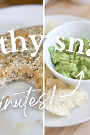 5 HEALTHY SNACK RECIPES | Ready in 2 Minutes