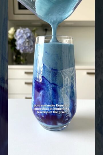 $20 Erewhon Smoothie for $5🩵 #smoothie #healthyrecipes #healthysmoothie