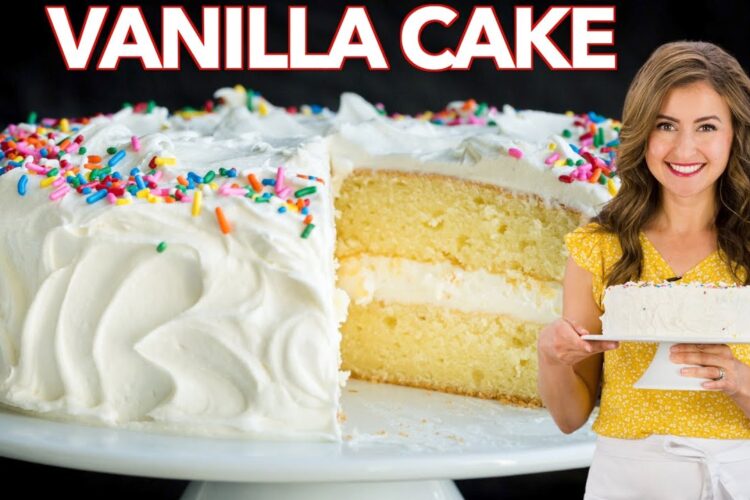 The Best VANILLA CAKE I've Ever Made + VANILLA BUTTERCREAM
