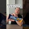 Pure protein bar and my blood sugar. #glucoselevels #bloodsugar #proteinbar
