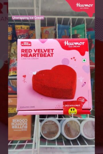Heart Beat Ice Cream Cake | Havmor Ice Cream Cake | Red Velvet Ice Cream Cake | #havmor #shorts
