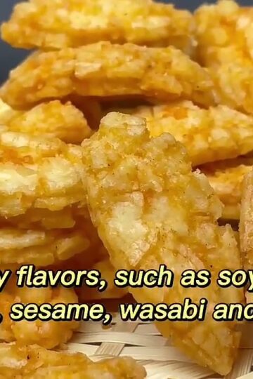 Crispy Rice Crackers Seaweed Curry Chili Black Pepper Flavor Snack Fried Rice Cracker