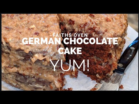 How to Make German Chocolate Cake (moist) with Frosting from scratch The BEST