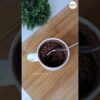 3 ingredient chocolate mug cake recipe #shortrecipe #shorts