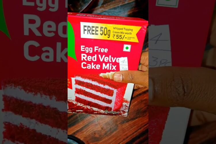 Red velvet Cake Mix Unboxing#viral#trending#cake#redvelevet#shorts