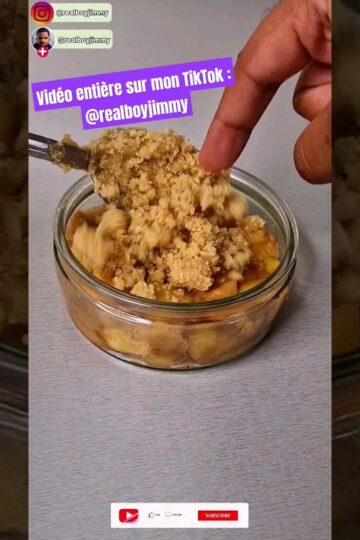 Crumble aux pommes 🍎 🇬🇧#crumble #crumbleauxpommes #pommes #apple  #recette