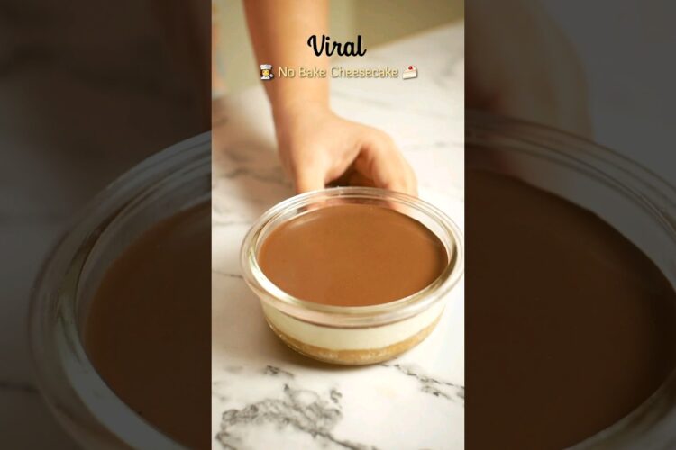 Trying Out Viral No Bake Cheesecake 🤌🤤 | Viral Lunchbox Cheesecake 😋🍰 #shorts
