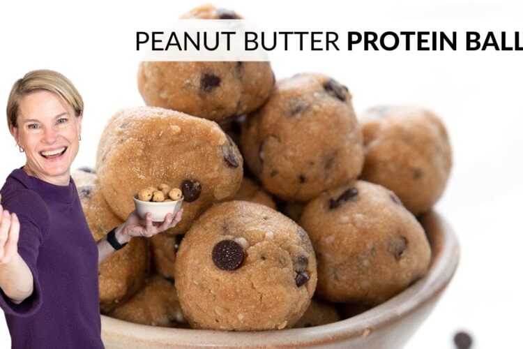Best easy protein snack! Peanut Butter Protein Balls are healthy and delicious.