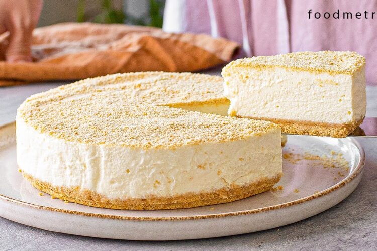 Super Easy No-Bake Cheesecake (No Egg,  No Gelatine, No Condensed milk)
