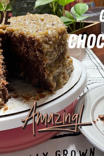 HOMEMADE GERMAN CHOCOLATE 🍫 CAKE 🍰 #cooking #homemade #amazing #baking #diy #blessed #goodeats