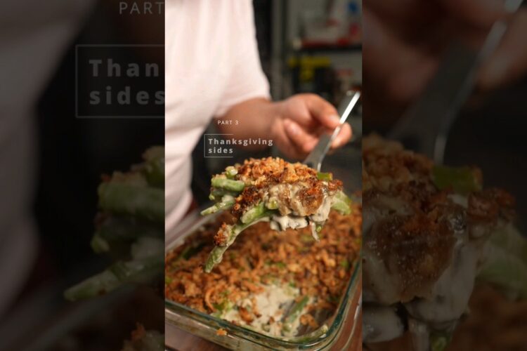 Green bean casserole. #thanksgiving  #sidedish #greenbeancasserole