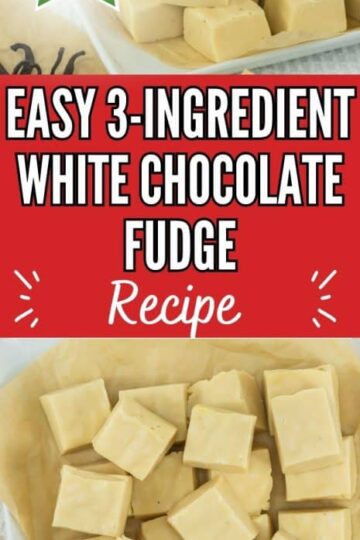 Easy 3-Ingredient White Chocolate Fudge Recipe