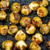 Oven Roasted Brussels Sprouts Recipe ( with garlic )