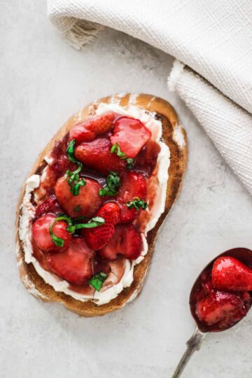 Strawberry Balsamic Toast