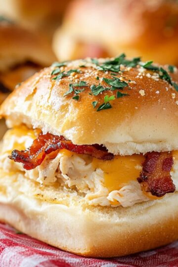 Chicken Bacon Ranch Sliders