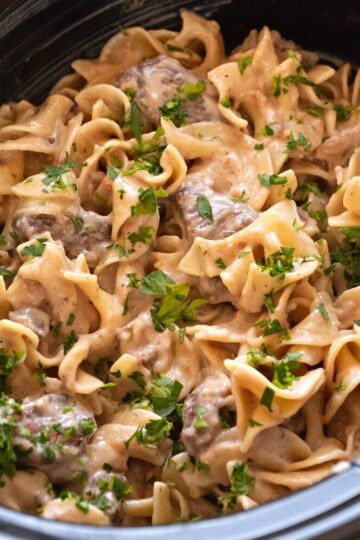 Crock Pot Beef Stroganoff