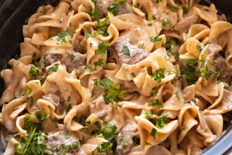 Crock Pot Beef Stroganoff