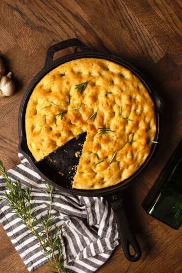 The Best Garlic Herb Focaccia