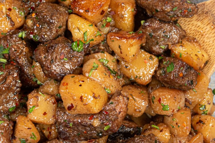 Garlic Butter Steak and Potatoes