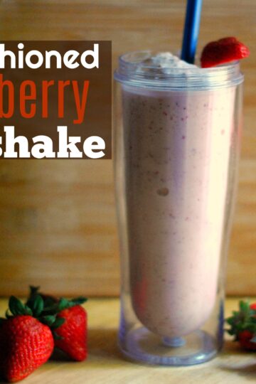 Old-Fashioned Strawberry Milkshake - Aunt Bee's Recipes