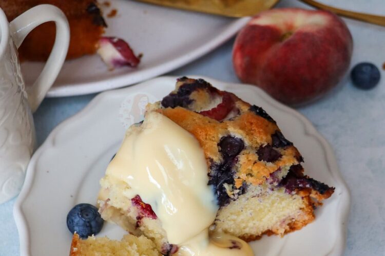 Peach Blueberry Cake! - Jane's Patisserie